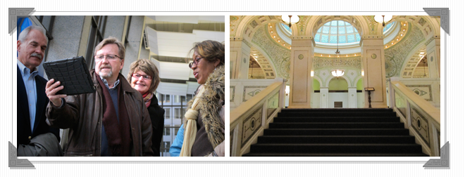 Tourists on a Chicago Indoor Walking Adventure