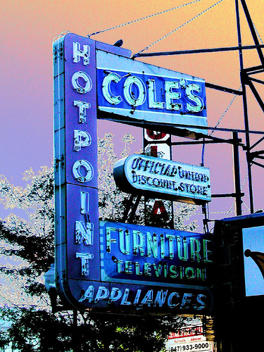 coles neon sign by pixeljones