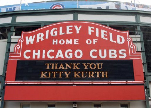 wrigley field sign